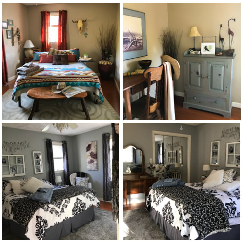 DIY With Me: After Bedroom Makeovers with recycled items and decor owner already had, Crows Nest Arts