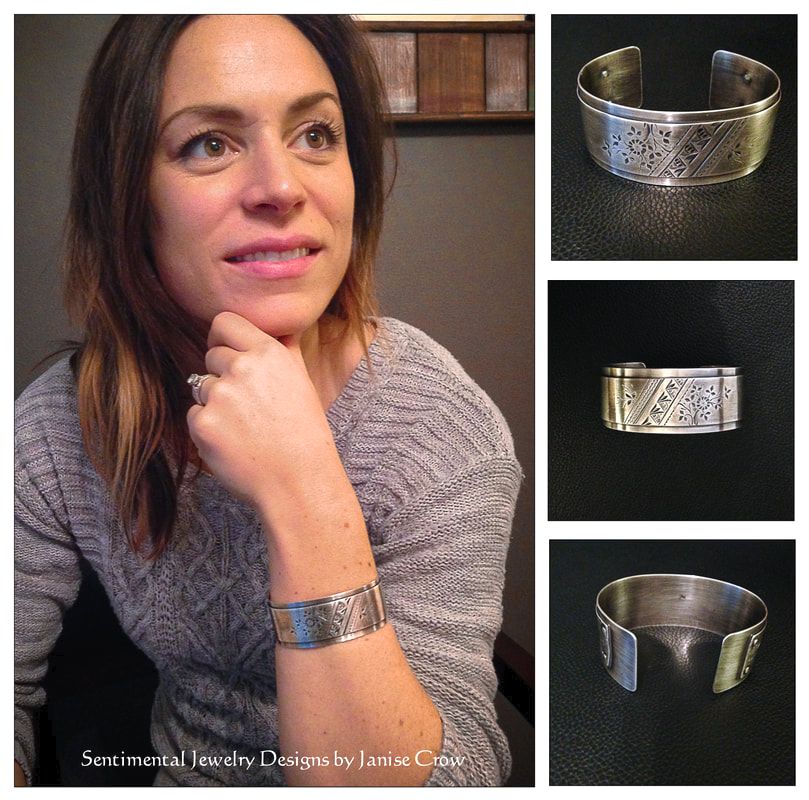 Napkin ring turned into custom bracelet by Janise Crow