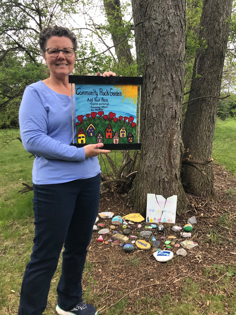 A New Sign For Community Rock Garden State College, PA by Crows Nest Arts, Janise Crow
