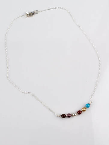 Birthstone Bar Minimalist Necklace by Janise Crow
